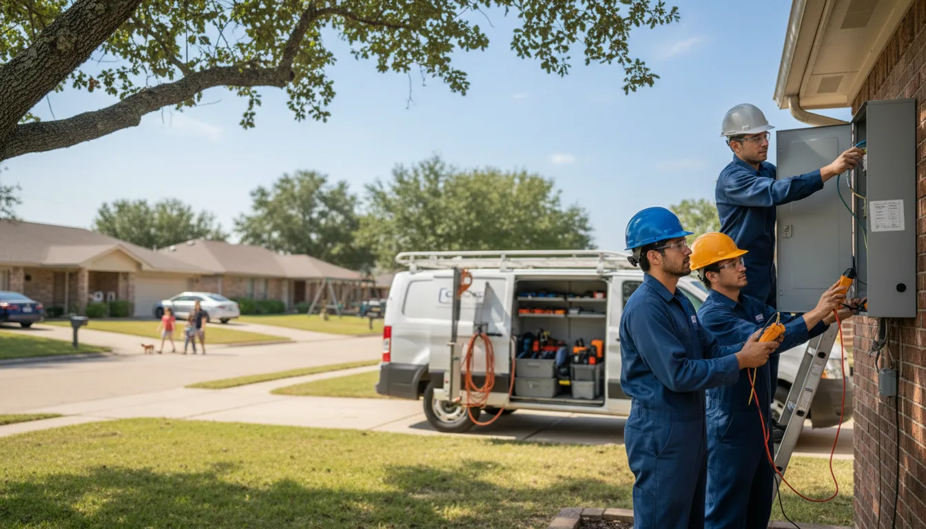 Certified electrician providing emergency electrical services in Camden Wyoming, DE